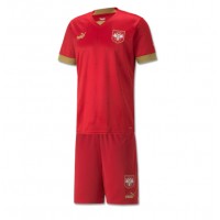 Serbien Hjemme Trøje Børn VM 2022 Kortærmet (+ Korte bukser)